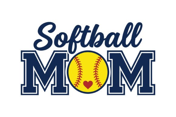 Celebrate Team Spirit with Softball Mom Sports Mom Design