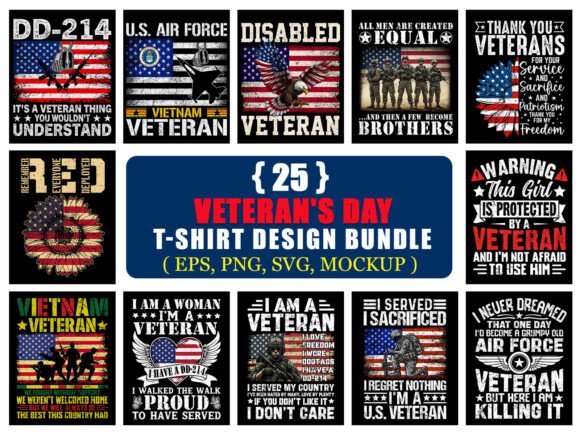 Honoring Heroes: A Designer's Guide to the Veteran's Day T-Shirt Bundle