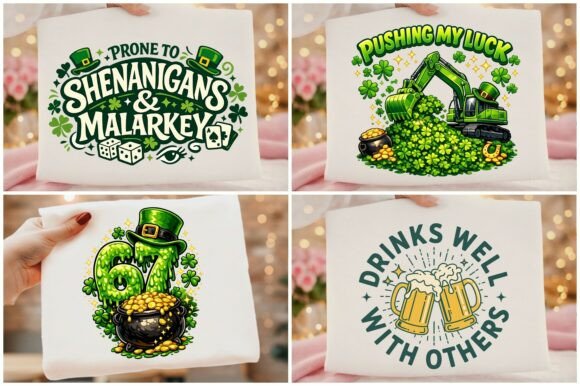 Irish Shenanigans: Bold PNG T-Shirt Designs for St. Paddy's
