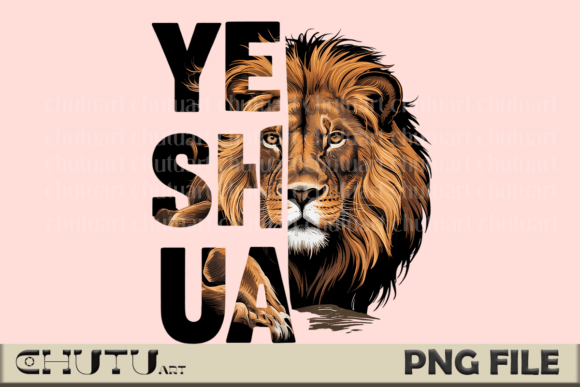 Proclaim Your Faith with the Lion of Judah Yeshua PNG