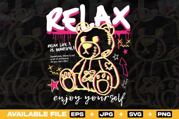 Relax Bear Doll Graffiti: Your Next Streetwear Statement