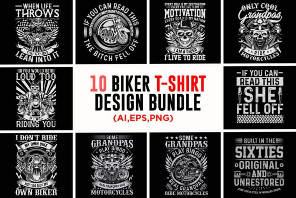 Unleash Your Brand: The Ultimate Motorcycle Biker T-shirt Design Bundle