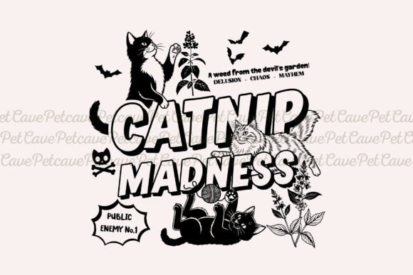 Unleashing the Charm: The Funny Catnip Vintage Cat Mom PNG